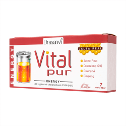 Vitalpur Energy bote de 7 viales de la categoría vitalidad y energia hecho por Drasanvi