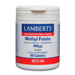 Methyl Folate bote de folato de metilo 400 mcg de la marca Lamberts en la categoría vitaminas