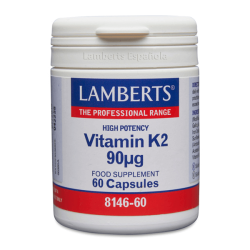 Vitamina K2 90mcg envase de 60 cápsulas por Lamberts en la sección de vitaminas