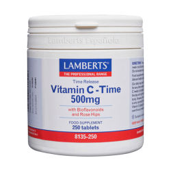 Vitamina C 500mg envase de liberación sostenida por Lamberts